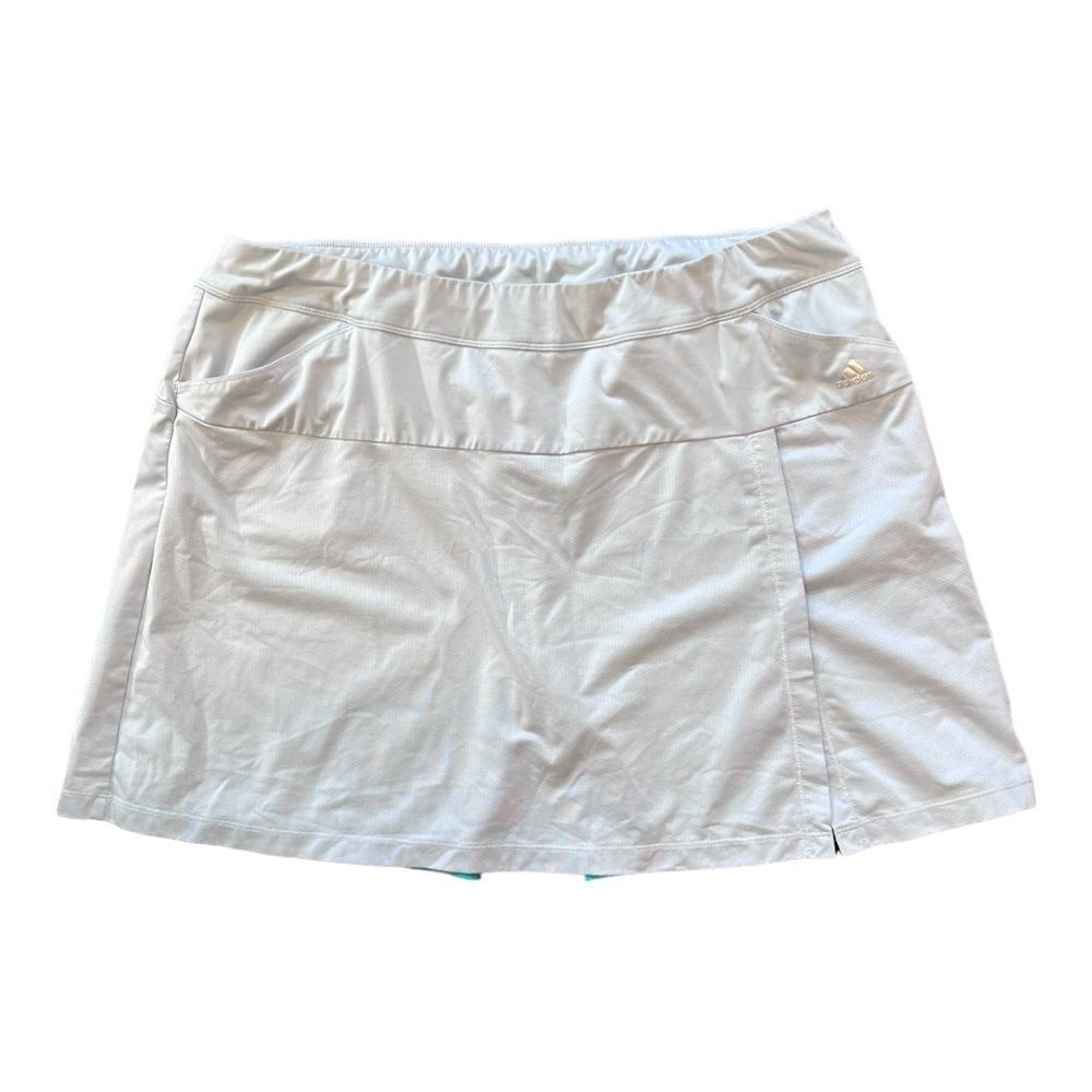Adidas | Light Baby Blue Green Short Athletic Shorts Skort Skirt Pull On XL